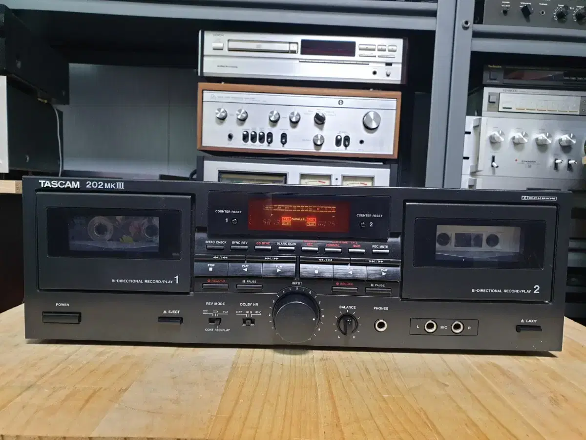 타스캄 더블 카세트데크 TASCAM 202MK3